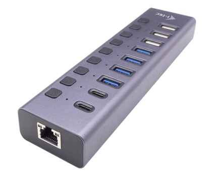Hub USB I-TEC USB 3.0/USB-C Charging HUB 9port LAN + Zasilacz 60W CACHARGEHUB9LAN